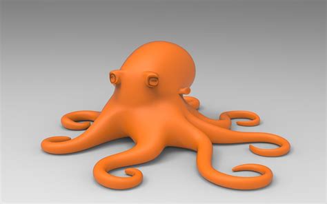 Octopus 3D model 3D printable CGTrader