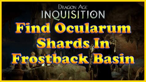 I just used one of the ocularum in the Hinterlands, and it&39;s not "picking up" two of the shards. . Ocularum
