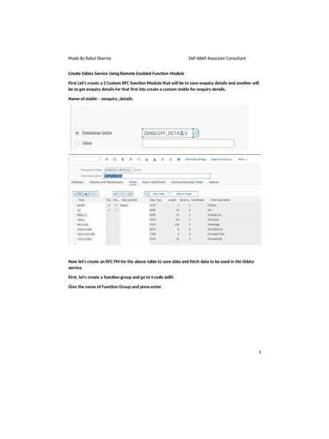 Odata service using rfc.  In this part (2) we will map both entit This course is ...