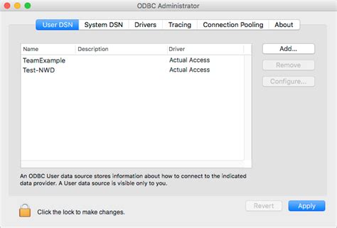 Odbc data source administrator mac.  In Wave Link it says, that you have to...