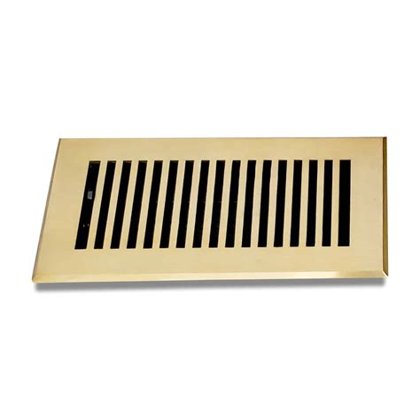 The steel vent cover blades run parallel with the longest dimension of the register. For example, the 4x10 size would have blades running parallel with the 10 inch side. Outside dimensions will be 2 7/16 inches larger than listed size due to faceplate. Shoemaker metal registers are custom made, special order and non returnable.
