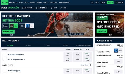 Oddschecker us. Bet In-Play on any of the following US Sports of your choice today (NFL, American College Football, NBA Basketball, Major League Baseball) at minimum odds of 6/4 (2.50) or greater. That's it, tomorrow we'll credit your account with a Free Bet up to £10 based on 5% of your total In-Play bets on US Sports. 18+, begambleaware.org. 
