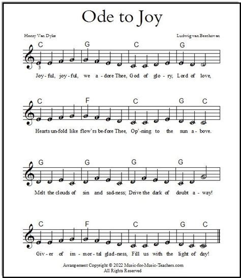 Ode to joy piano letters. Things To Know About Ode to joy piano letters. 
