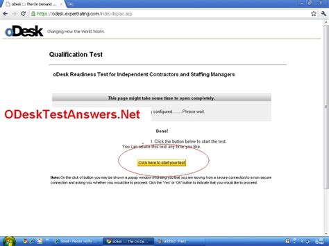 Odesk Test Service Customer Answers