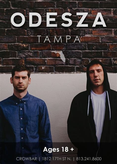 Odezsa tampa. ODESZA's 2022 The Last Goodbye Tour was, by all metrics, a smashing success.. The 27-date run, which hit arenas and amphitheaters across North America, grossed $25.6 million and sold 395,000 ... 
