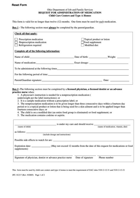 Odjfs Authorized Representative Form