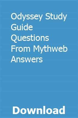 Odyssey study guide questions and answers mythweb. - European private equity and venture capital association valuation guidelines.