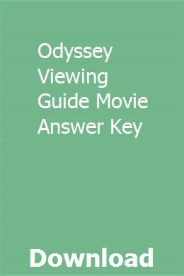 Odyssey viewing guide movie answer key. - Inorganic chemistry 4th edition miessler solution manual.