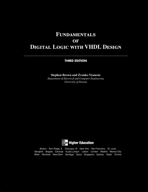 Of Fundamental Design Vhdl Logic Digital Manual Solution With