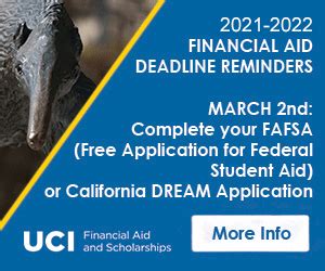 Ofas uci. Application Deadline: April 1, 2022. Award Amount: Varies. Contact Information: UCI School of Medicine's Financial Aid Office for an application. Eligibility Requirements: -Mac Kenzie scholarships are generally limited to students preparing for the active practice of medicine, and in particular in family practice and related primary care areas ... 