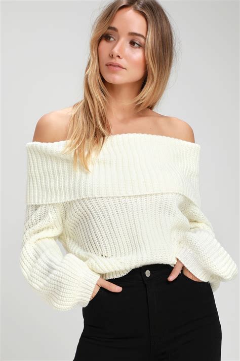 Off The Shoulder Knit Top