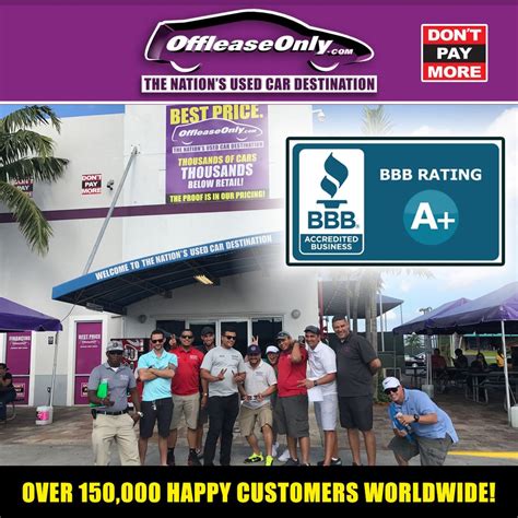 Off lease miami. Founded in 2004, Off Lease Only is a high-volume, pre-owned car dealership group based in Florida with stores in Palm Beach County, Broward County, Miami, Orlando and Bradenton. With more than ... 