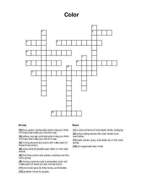 Off white hue crossword. Our crossword solver found 10 results for the crossword clue "off white". 
