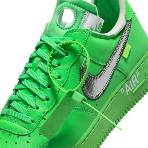 Off-White x Nike Air Force 1 Low Green DX1419-300 Release Date SBD