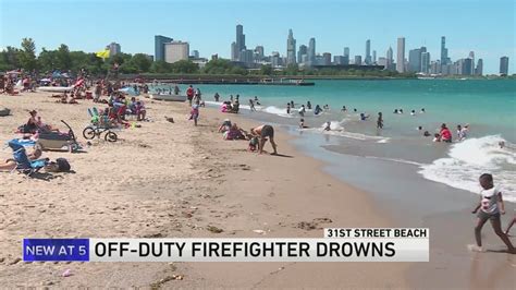Off-duty Chicago firefighter dies while swimming with his family in Lake Michigan