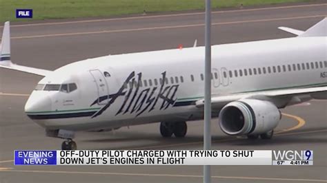 Off-duty pilot accused of trying to shut down engines of Alaska Airlines plane midflight
