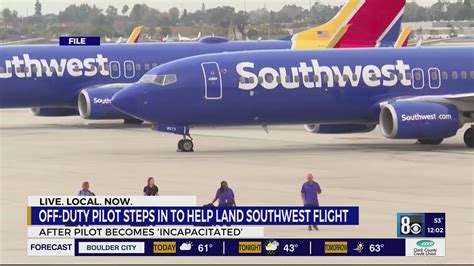 Off-duty pilot steps in to help land Southwest flight after pilot becomes 'incapacitated'