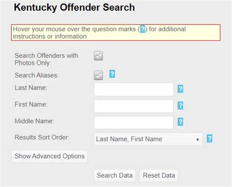 Offender Search Kentucky