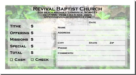 Offering Envelopes How To Design Your Own My Church Assistant