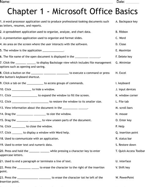 Office Basics To Review Microsoft Answers Questions