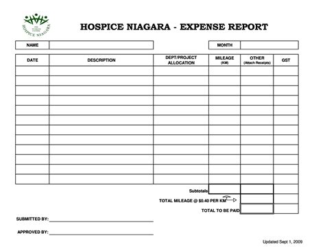 Office Expenses Form Template Expense Form Template