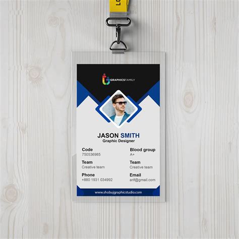 Office ID Card Design PSD