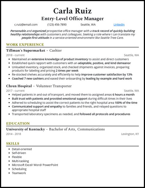 Office Manager Resume Examples That Work in 2023 (+ Tips)