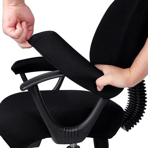 Office chair arm covers. HEAVY DRIVER Elastic Chair Armrest Covers Office Chair Elbow Arm Rest Protector Black, 58. Lowest price in 30 days. ₹399. M.R.P: ₹1,499. (73% off) Save ₹10 with coupon. Get it by Tuesday, 14 November. FREE Delivery by Amazon. 
