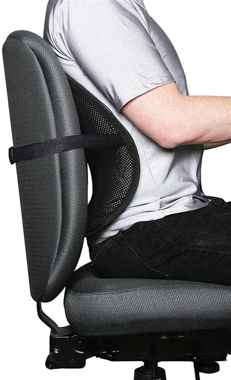 Office chair back support. FORTEM Lumbar Support Office Chair, Lumbar Support Pillow for Car, Office Chair Back Support, Lumbar Pillow for Desk Chair, Memory Foam Back Cushion, Washable Cover (Mesh, Black) $21.99 Add to Cart 
