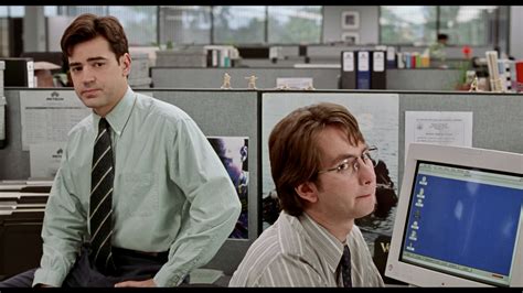 A comedy about the nightmare of modern office life, directed by Mike Judge and starring Ron Livingston, Jennifer Aniston and Gary Cole. Roger Ebert praises its smart dialogue, satirical techniques and Orwellian vision of cubicle slavery.. 