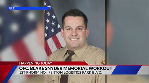 Officer Blake Snyder Memorial Workout today