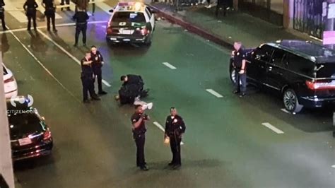 Officers shoot knife-wielding man in downtown L.A., police say