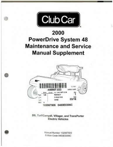 Official 2000 club car powerdrive system 48 maintenance and service manual supplement. - Manual de funciones de recursos humanos.