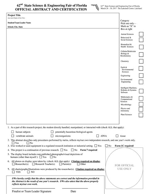 Official Abstract Form the Form in Seconds Fill Out and Sign