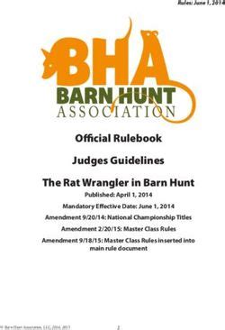 Official Rulebook Judges Guidelines The Rat Wrangler in Barn Hunt