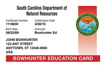 Official South Carolina Bowhunter Safety Course Online