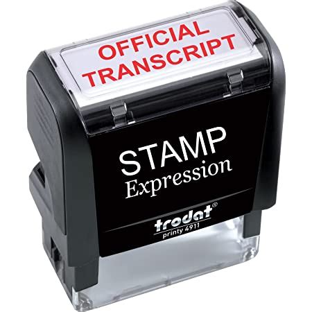 Official Transcript Stamps
