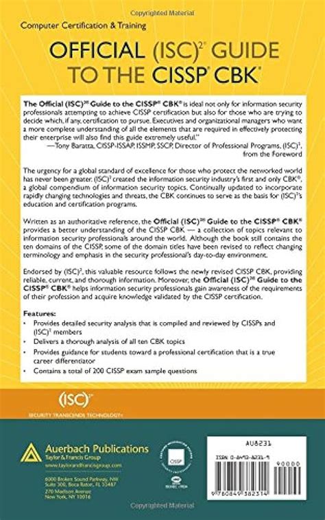 Official isc 2 guide to the cissp cbk second edition by steven hernandez cissp. - Műszaki fejlesztési tevékenység jellemzői az iparban.