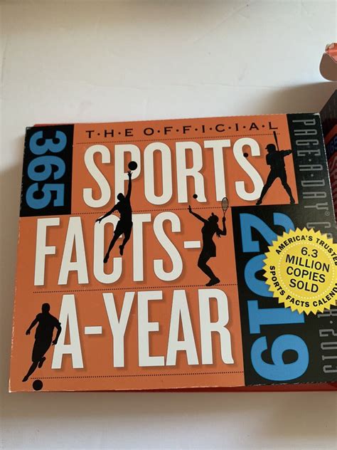 Full Download Official 365 Sports Factsayear Pageaday Calendar 2019 By Workman Publishing