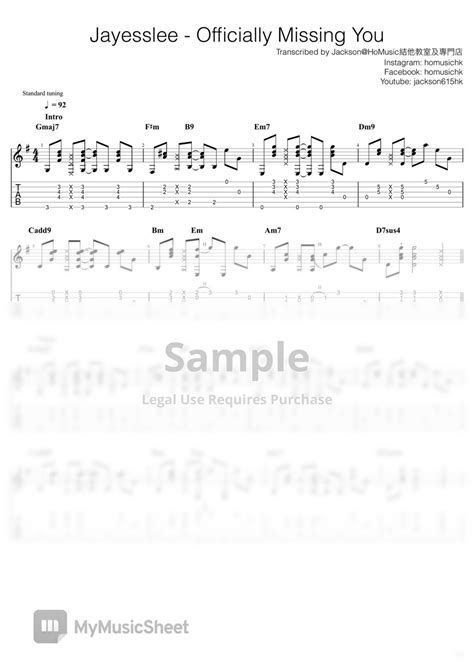 Officially missing you tabs jayesslee biography