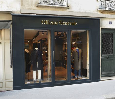 Officine générale. Officine Générale Pierre Mahéo is the mastermind behind Saint-Germain-des-Prés-based fashion label Officine Générale, which was founded in 2012 with the aim of creating clothes for everyday life that are statement and full of personality. Inspired by tailoring and workwear, Mahéo’s designs are ethically made in Europe from the finest ... 