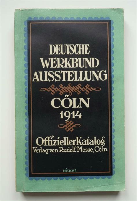 Offizieller katalog der deutschen werkbund ausstellung, cöln, 1914. - Manuale di manutenzione per cat 3208 marine.