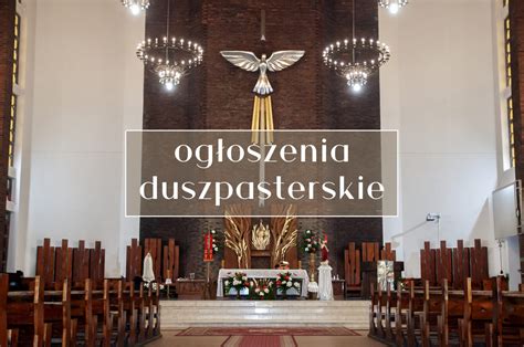 Ogłoszenia parafialne – Parafia Rzymskokatolicka Świętego …