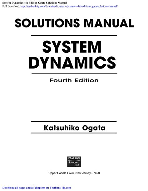 Ogata 4th solutions manual system dynamics. - Manuale di riparazione pompa iniettore zexel np ve4.