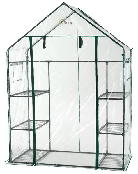 Ogrow Machrus Ogrow Deluxe Walk-In Greenhouse with 3 Tiers …