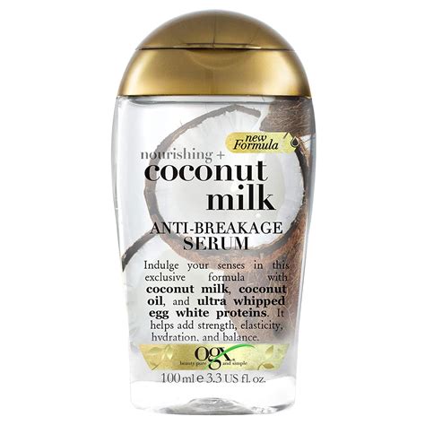 Ogx organix coconut milk anti breakage serum. Things To Know About Ogx organix coconut milk anti breakage serum. 