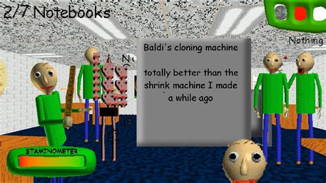 Oh no Baldi cloned himself / 6 different Baldi / a new ending Baldi