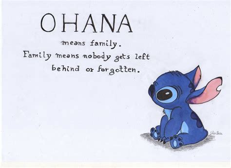 Ohana means family. "Ohana means family, nobody gets left behind or forgotten" This sweet quote from Disney's Lilo and Stitch often resonated through the walls of Room 193, the Early College Cohort English classroom at a high school not far from Notre Dame's campus in Mishawaka, Indiana. The group was composed of ethnically diverse, mostly first-generation college ... 