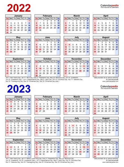 Ohdela Calendar 2022 2023