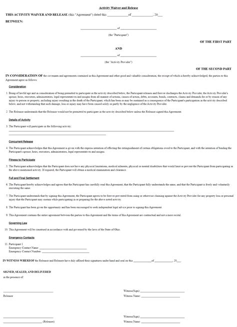 Ohio Final Payment Release Form US Legal Forms